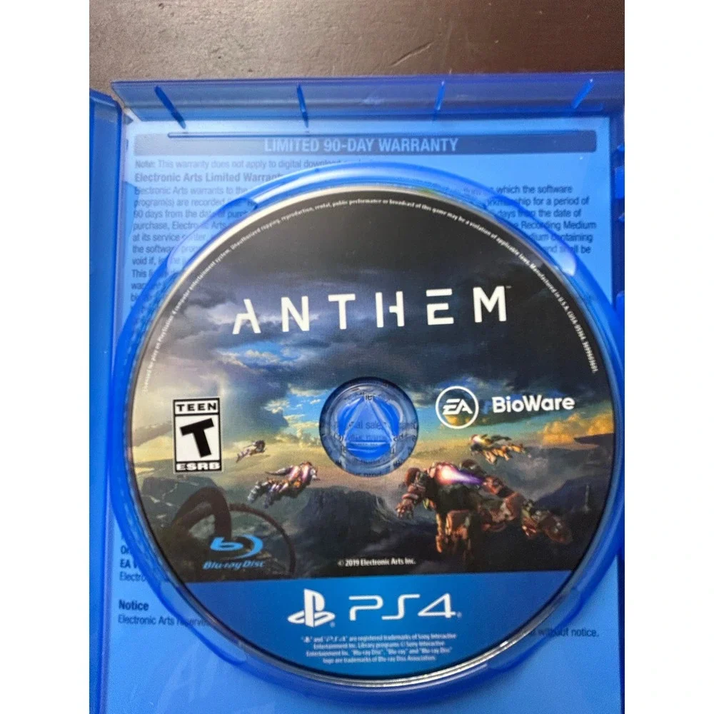 Anthem Sony PlayStation 4 PS4 BioWare EA Action RPG Video Game Complete CIB